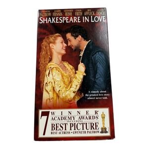 Shakespeare in Love VHS Movie 1998‎ Gwyneth Paltrow Joseph Fiennes